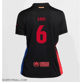 Billige Fotballdrakt Barcelona Paez Gavi #6 Replika Bortedrakt Dame 2024-25 Kortermet